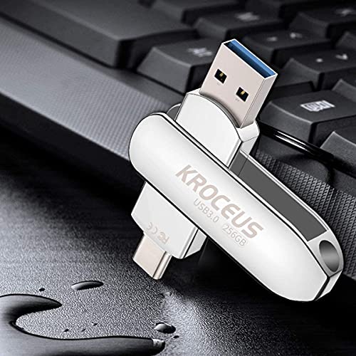 USB-C-Stick (256GB) KROCEUS USB C Stick 256GB, USB C Flash