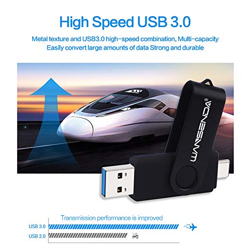 USB-C-Stick (512GB) WANSENDA USB C Stick 512GB, OTG USB 3.0