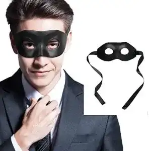 Venezianische Maske Cusfull Bandit Maske Kunstleder Maskerade