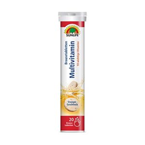 Vitamin-Brausetabletten Sunlife Multivitamin, Orangengeschmack