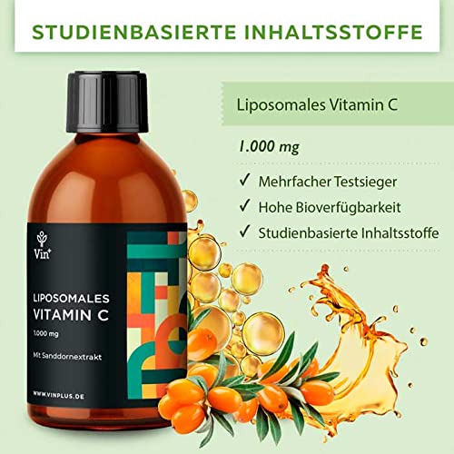 Vitamine (hochdosiert) Vinplus Liposomales Vitamin C, Sanddorn