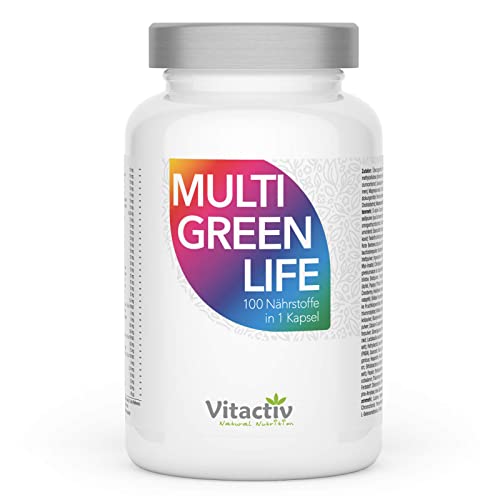 Vitamine (hochdosiert) Vitactiv Natural Nutrition MULTI GREEN