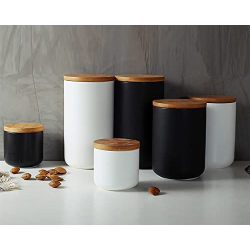 Vorratsdose schwarz AYES Ceramic Food Storage Jar