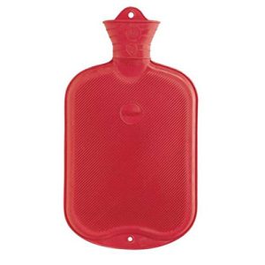 Wärmflasche-Gummi FabaCare Wärmflasche 2 L, Naturgummi, Rot
