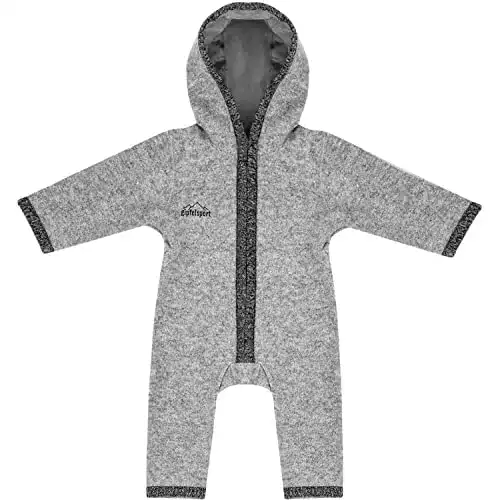 Walkoverall gipfelsport Wollwalk Overall Baby mit Reißverschluss