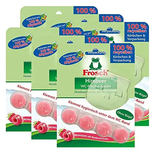 WC-Stein Frosch Himbeer WC-Frische-Spüler 6er Pack
