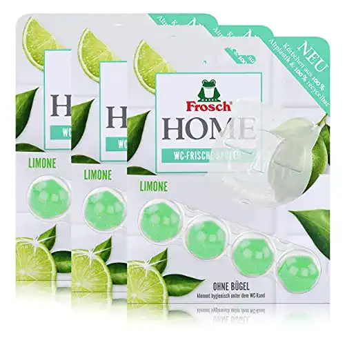 WC-Stein Frosch Zitronen WC-Frische-Spüler 42g, 3er Pack