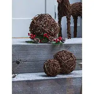 Weidenkugel Dekoleidenschaft Rebenkugel „Rustique“, 3er Set
