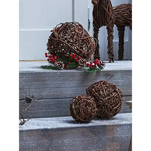 Weidenkugel Dekoleidenschaft Rebenkugel „Rustique“, 3er Set