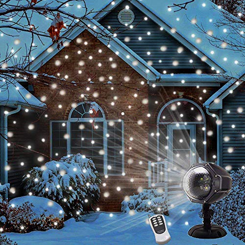 Weihnachtsprojektor MINPE LED Schneeflocke Projektor