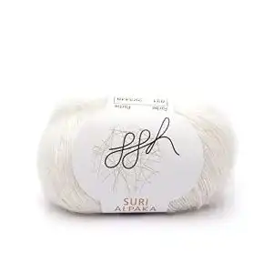Weisse-Wolle ggh Suri Alpaka Farbe 031 Wollweiß