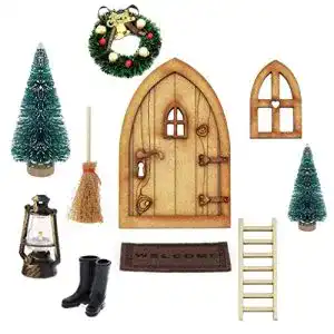 Wichteltür KKSJK Weihnachten Set, Nissedor mit Zubehör