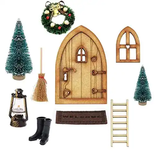 Wichteltür KKSJK Weihnachten Set, Nissedor mit Zubehör