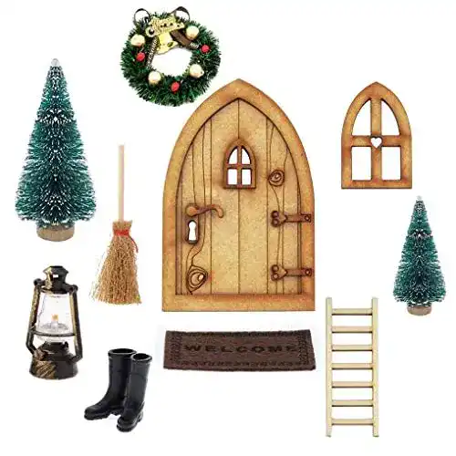 Wichteltür KKSJK Weihnachten Set, Nissedor mit Zubehör