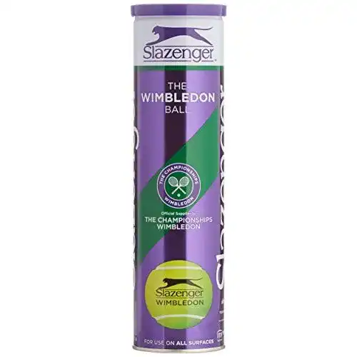 Wilson-Tennisbälle Slazenger Wimbledon 4 Tennisbälle, Gelb
