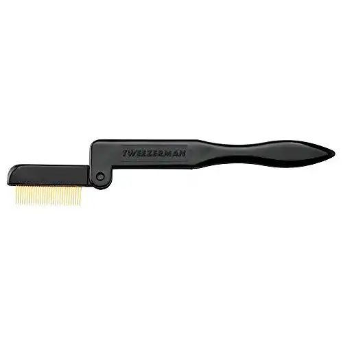 Wimpernkamm TWEEZERMAN, zusammenklappbar, Schwarz