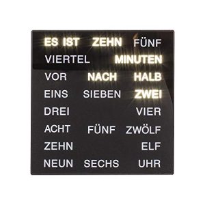Wortuhr Out of the blue Uhr mit Deutscher Wort-Anzeige