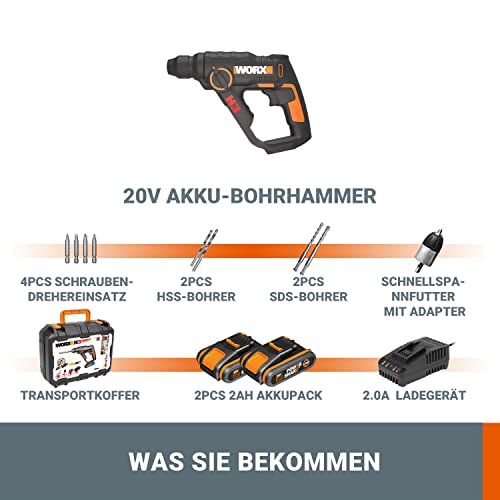 Worx-Bohrhammer WORX WX390.1 Bohrhammer SDS-plus