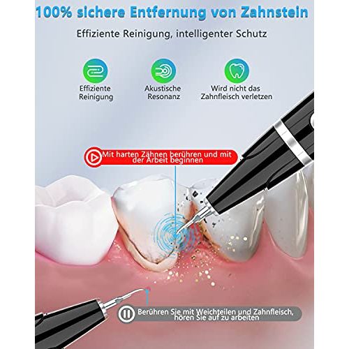Zahnsteinentferner NIYPS Zahnreinigung Set, 3 Reinigungsköpfe