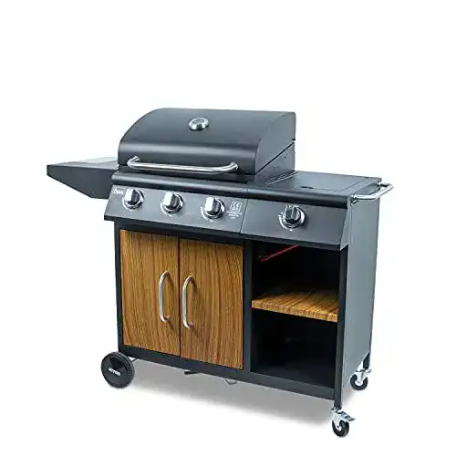 Activa-Gasgrill ACTIVA Gasgrill Rodos, 3 Brenner + 1 Seitenbrenner