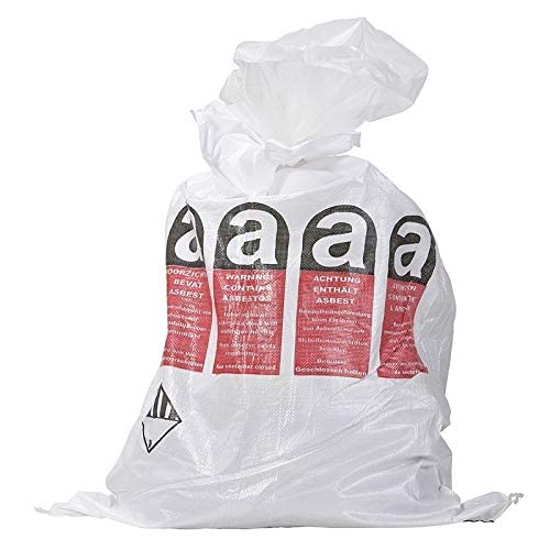 Asbest Big Bag BigBagLand 25 Stück Asbest Flachsack 2 Inliner