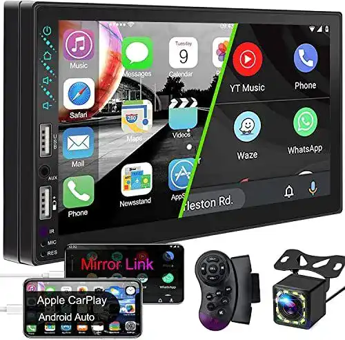 Autoradio Apple-Carplay ESLCLO Autoradio 2 Din mit Bluetooth