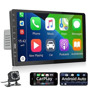 Autoradio Apple-Carplay podofo 1 Din, mit Bluetooth, Mikrofon
