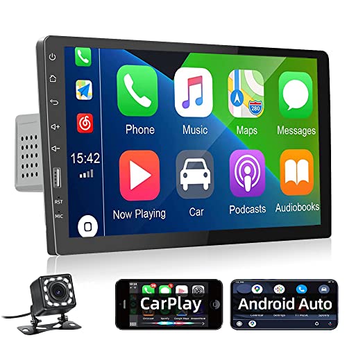 Autoradio Apple-Carplay podofo 1 Din, mit Bluetooth, Mikrofon