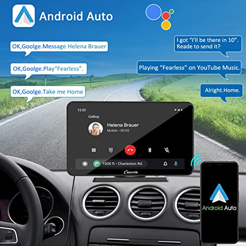 Autoradio mit Android-Auto CARPURIDE mit Navi, 7 Zoll