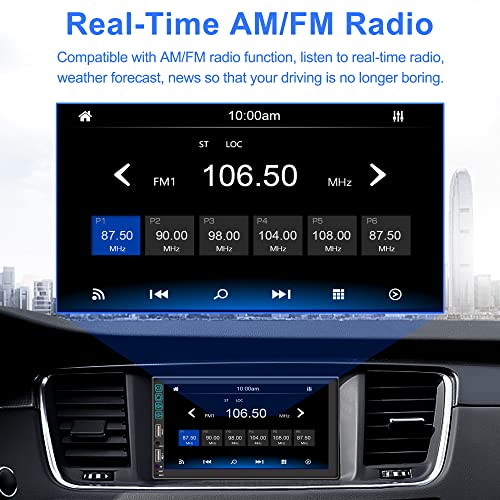 Autoradio mit Android-Auto ESLCLO Autoradio 2 Din mit Carplay