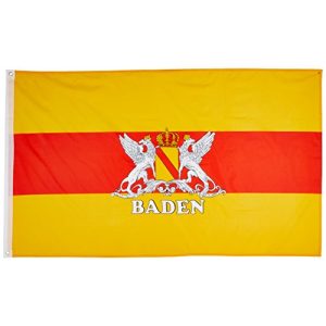 Baden-Flagge Flaggenking, Großherzogtum Baden, 150 x 90 cm