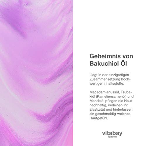 Bakuchiol-Serum vitabay Bakuchiol Facial Oil 40 ml Trockenöl