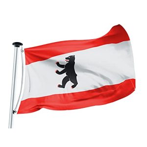 Berlin-Flagge FLAGLY Premium Flagge Berlin 100x150cm