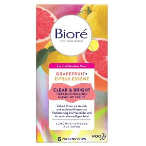 Bioré-Nose-Strips Biore Bioré Clear und Bright tiefenreinigend