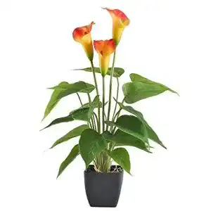 Blume im Topf NAHUAA Künstliche Pflanzen Calla Lily
