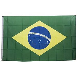 Brasilien-Flagge Fig Brasilien-Fahne, Mehrfarbig, 90 x 150 cm