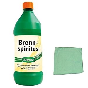 Brennspiritus E-Com24 1 Liter Kluthe (Ethanol) inkl. Microfasertuch