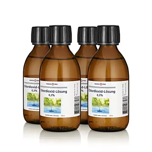Chlordioxid Hanse Pro -Lösung 0,3%, 4 x 250 ml