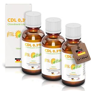 Chlordioxid Vital Vegan CDL 300ml – 3 x 100ml CDL Lösung
