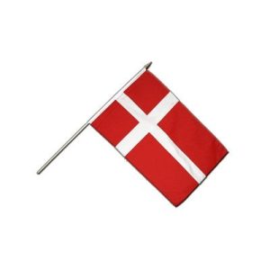 Dänemark-Flagge Flaggenfritze Stockflagge Dänemark 30 x 45 cm