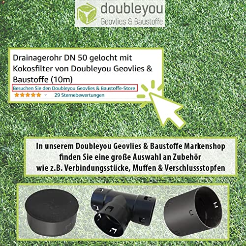 Drainagerohr Doubleyou Geovlies & Baustoffe DN 50, Kokosfilter