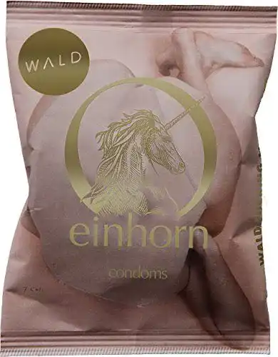 Einhorn-Kondome einhorn, 7 Stück, Design Edition: WALD NUDE