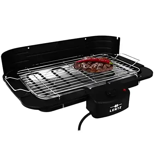 Elektrogrill 2.200 Watt Lentz Elektrischer 2200 Watt Tischgrill