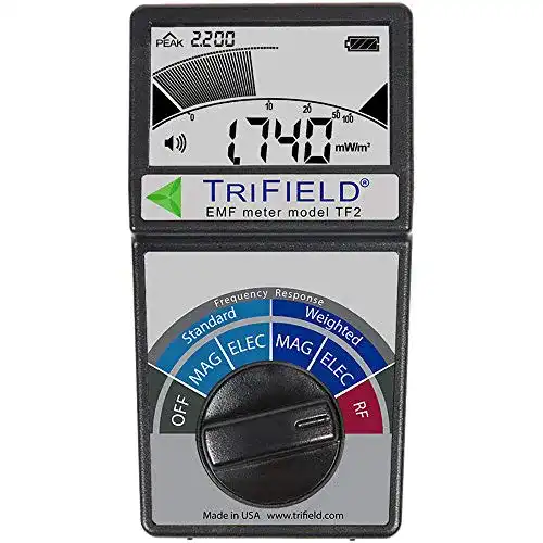 EMF-Messgerät RFandEMF Trifield TF2, mit schwarzem EVA-Koffer