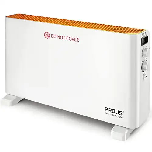 Energiesparende Elektroheizung PROUS mit Turbo-Ventilator