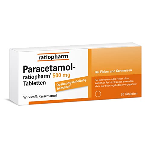 Erkältung-Tabletten Ratiopharm Paracetamol-® 500 mg Tabletten
