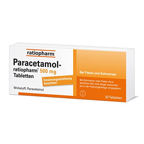 Erkältung-Tabletten Ratiopharm Paracetamol-® 500 mg Tabletten