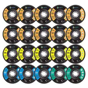 Fächerscheiben S SATC 20 Stück T29 Schleifscheiben 115 mm