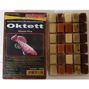 Frostfutter SAHAWA Fischfutter 5X 100g Blister Oktett, Mischfutter