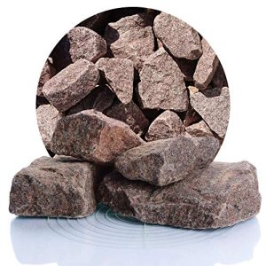 Gabionensteine Schicker Mineral Granit rot 25 kg, 60-180 mm